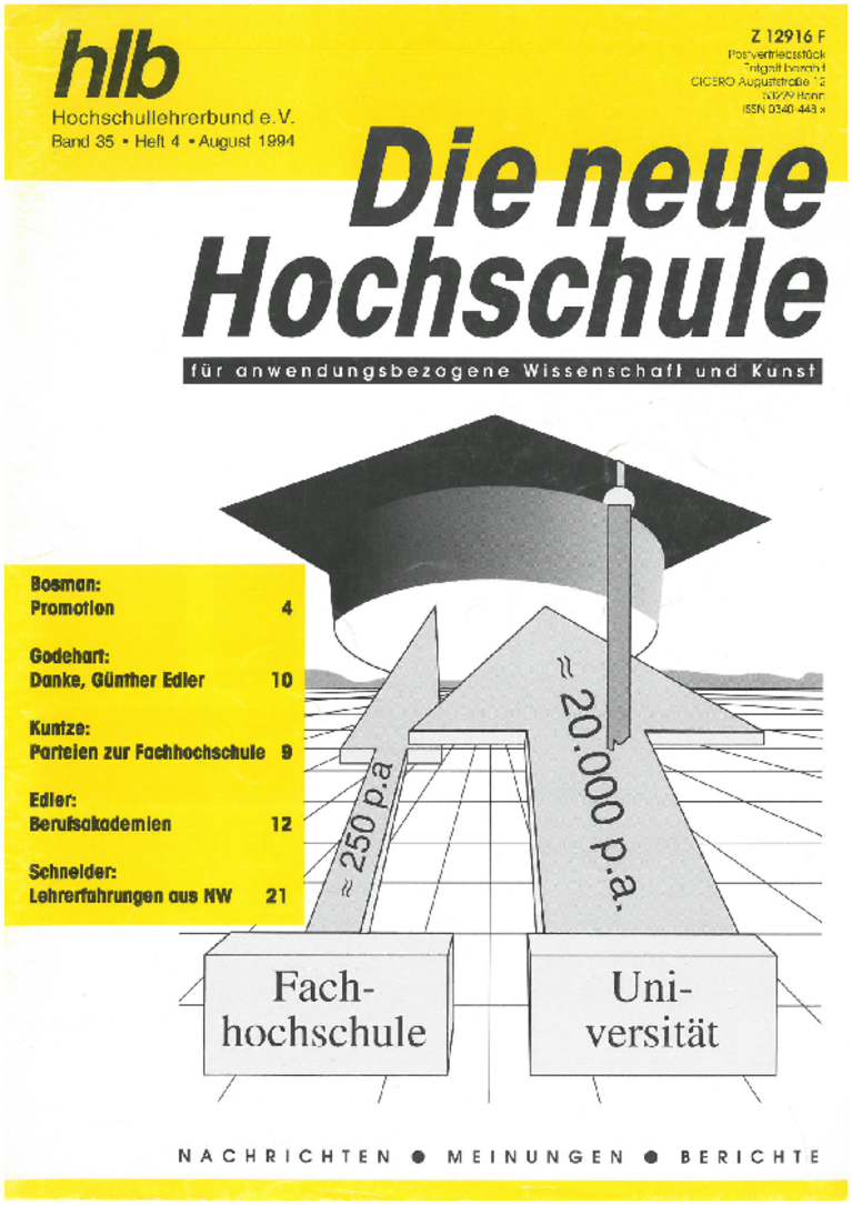 Die Neue Hochschule 1994-4 