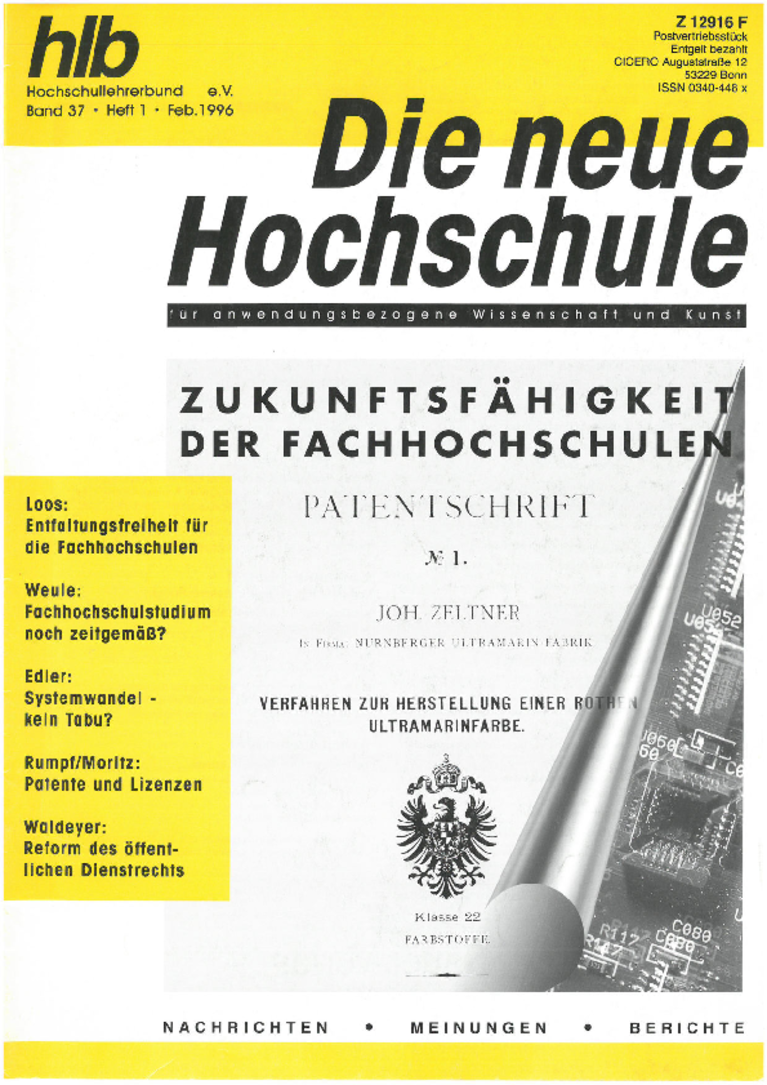 Die Neue Hochschule 1996-1